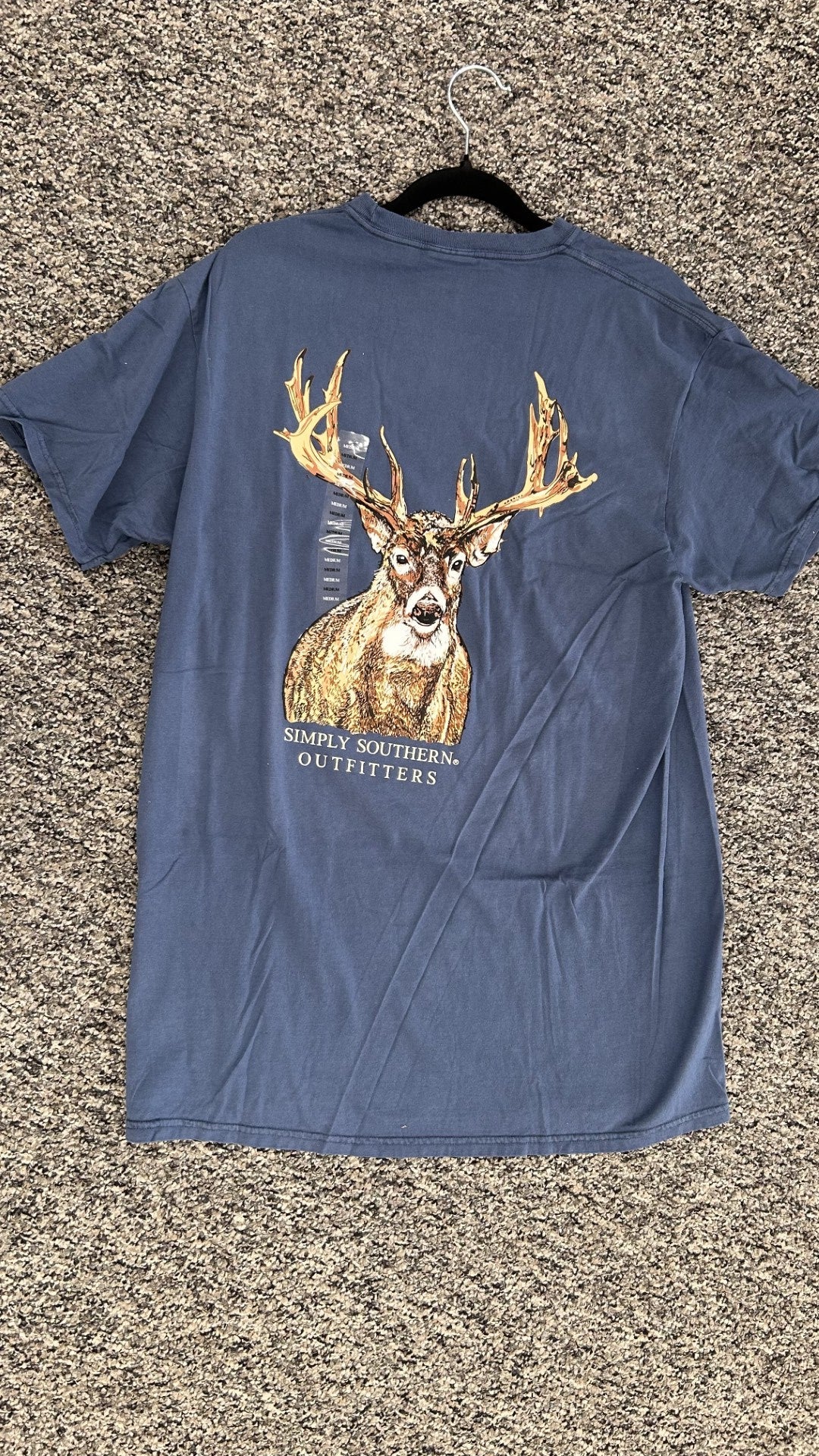 Men's Navy Deer Tee