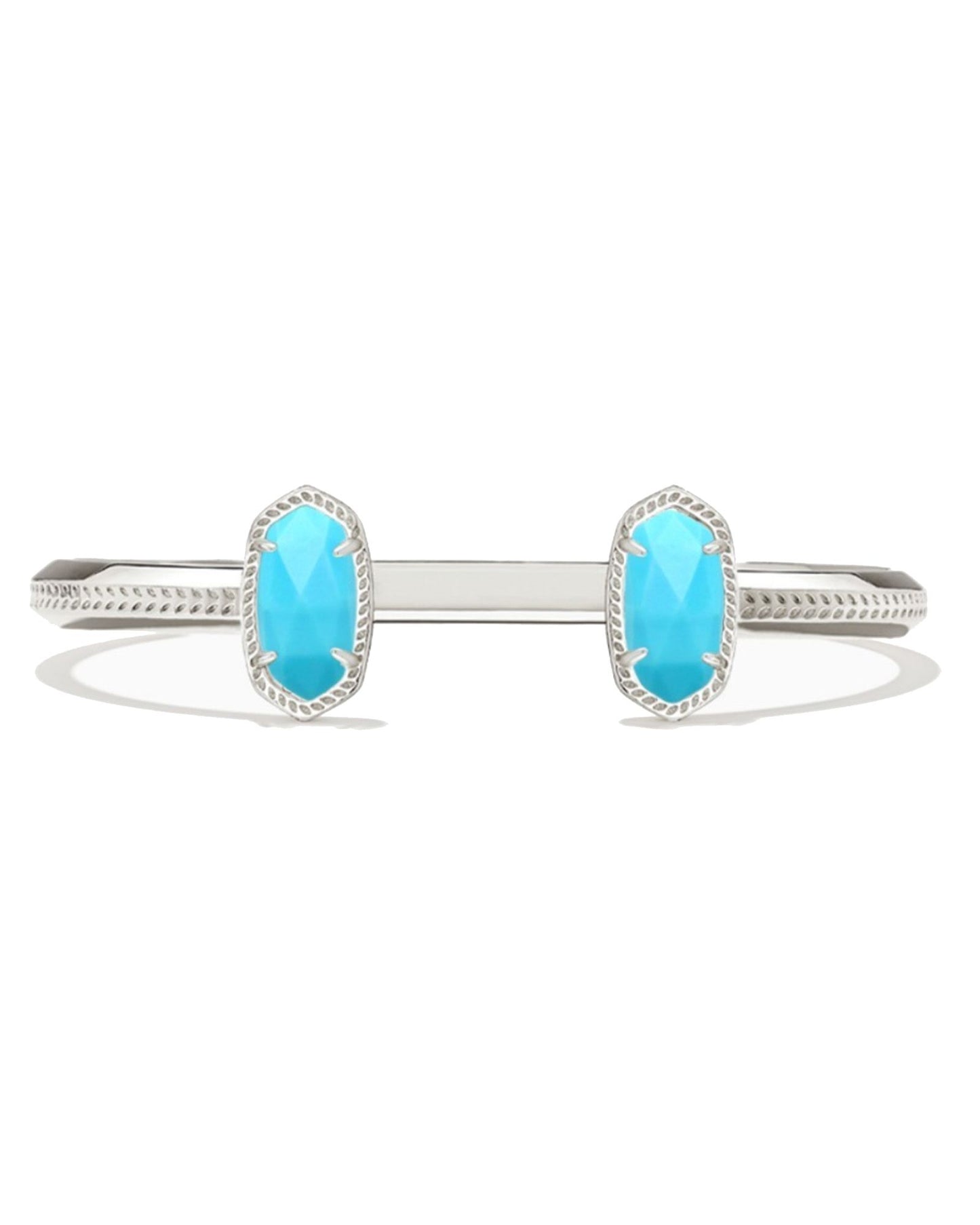 ELTON BRACELET RHODIUM TURQUOISE