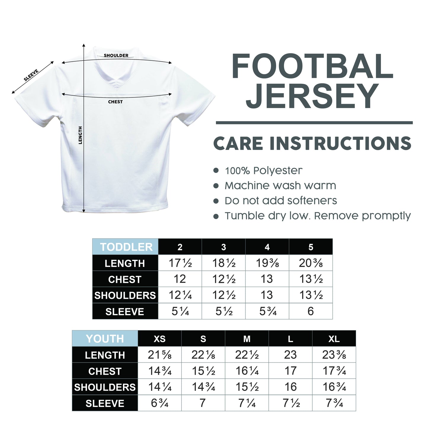 Royal and Gold Boys Football Jersey
