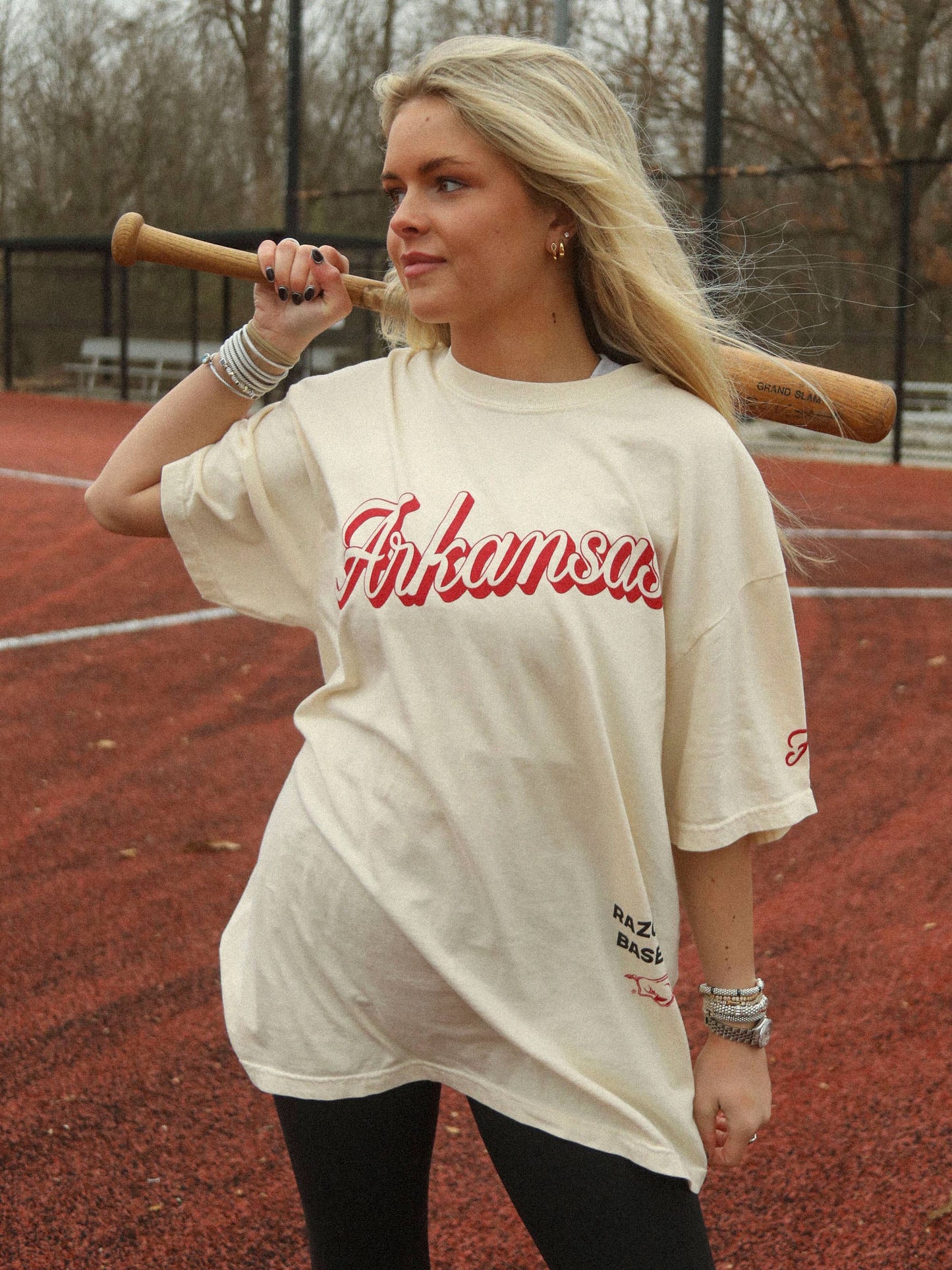 ARKANSAS BASEBALL SCRIPT TEE