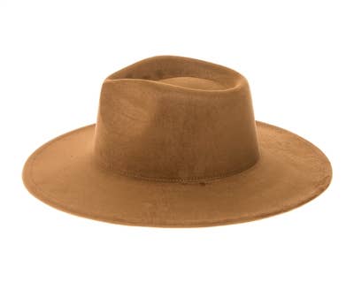 Vegan Suede Rancher Hat Camel