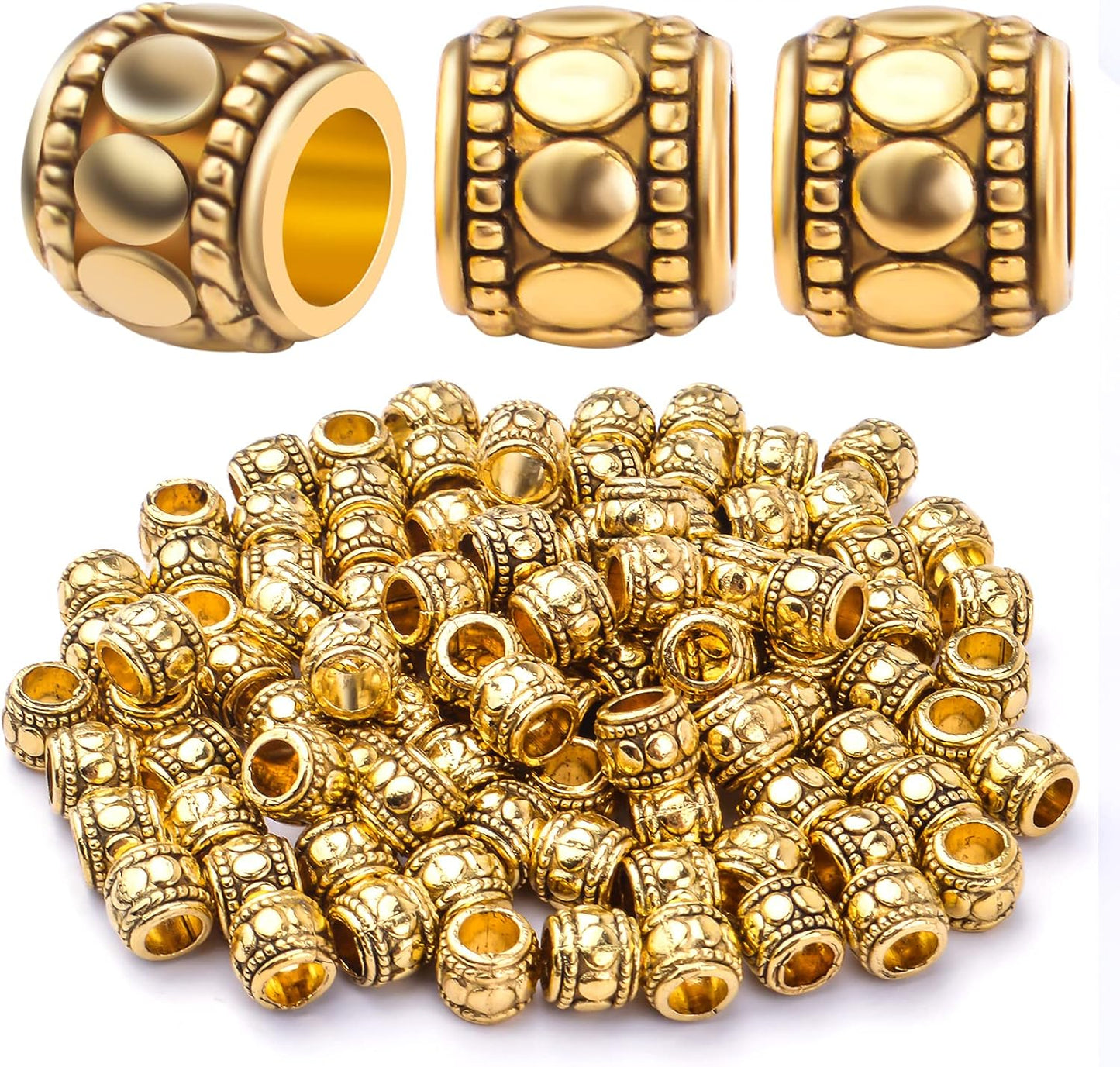 Antique Gold Dot Spacer Bead