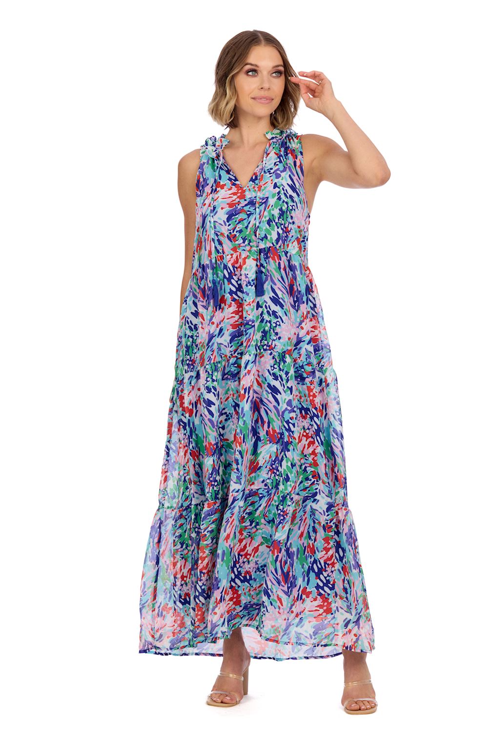 Magnolia Maxi Dress Blue