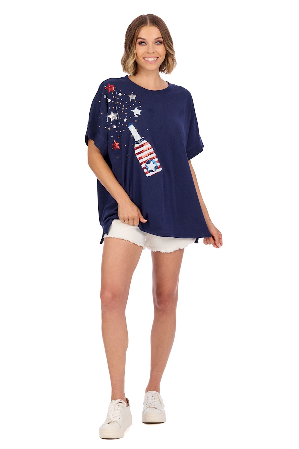 4th Of July Sparkle Top-Nv