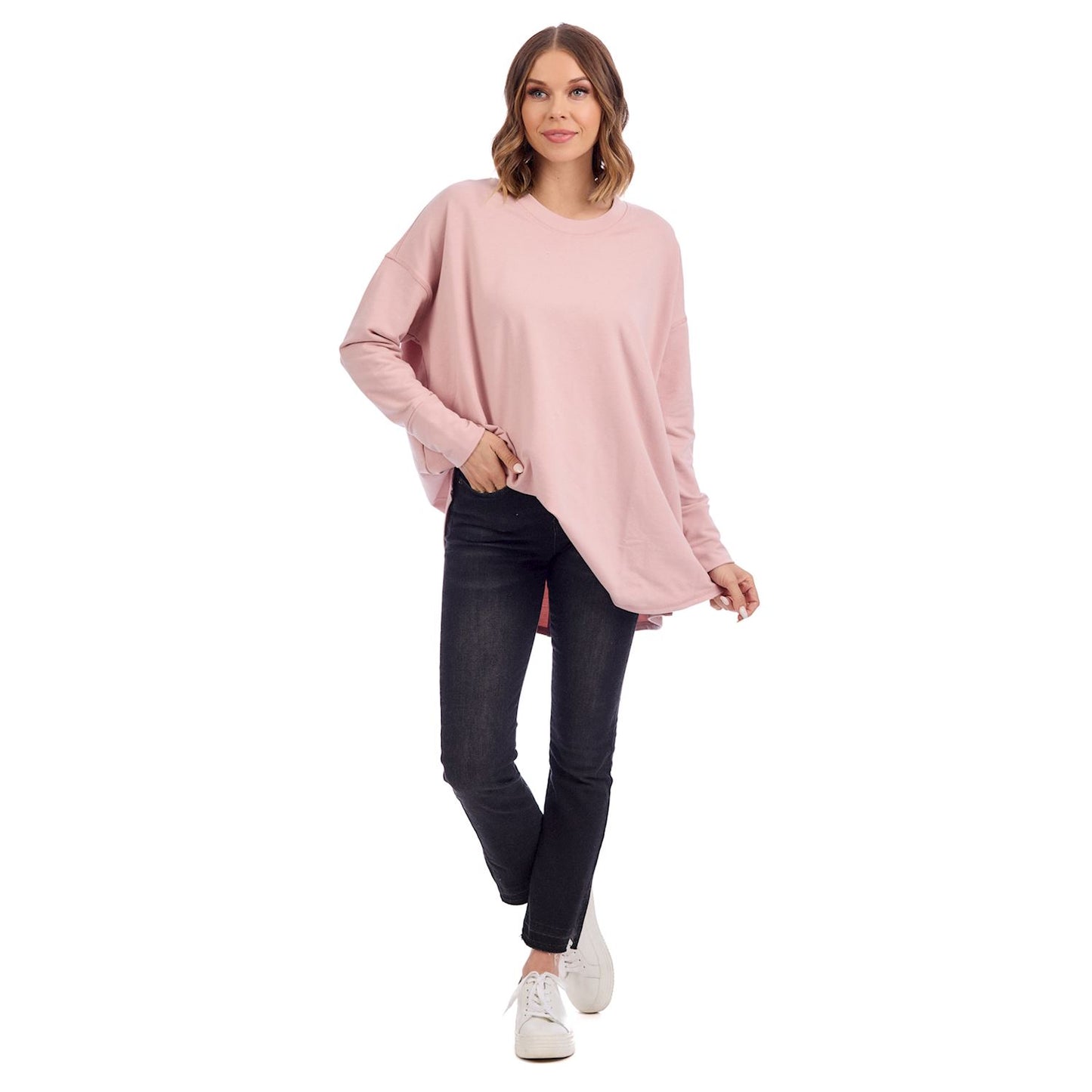 Blush Libba Swing Hem Top