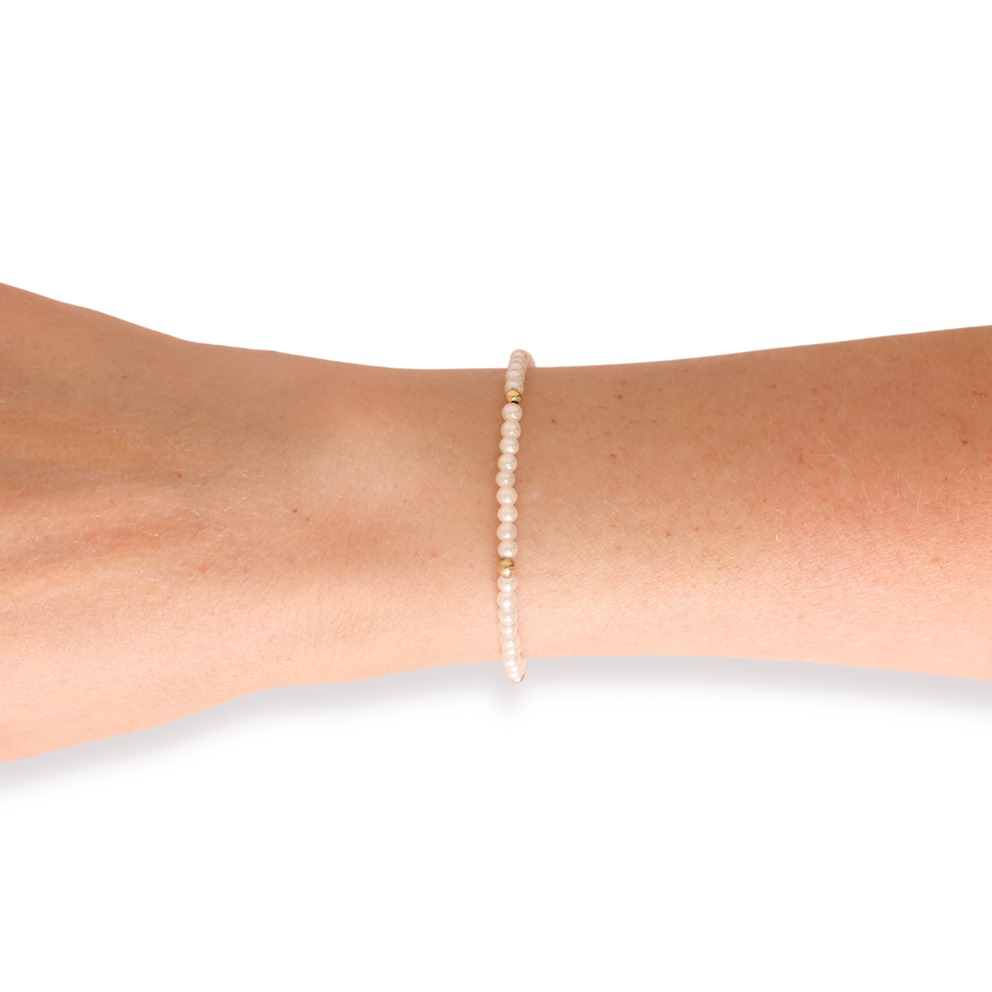 Lilly Pearl Bracelet in Gold: Extended 7.25 Inch