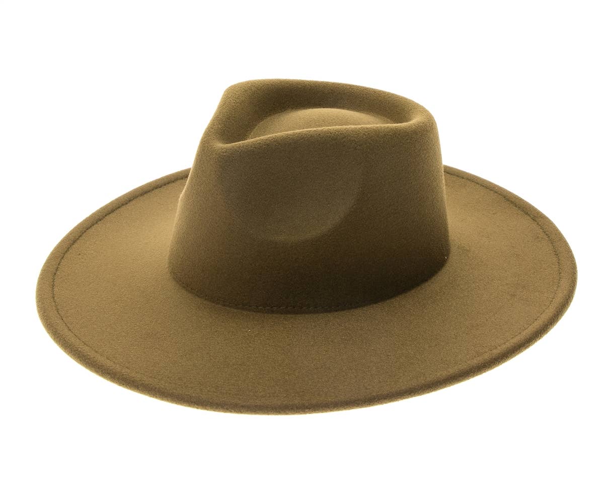 The Original Vegan Felt Rancher Hat Ivory