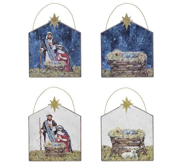 Wooden Baby Jesus Ornament