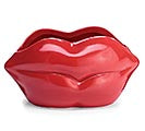 Red Lip Ceramic Vase