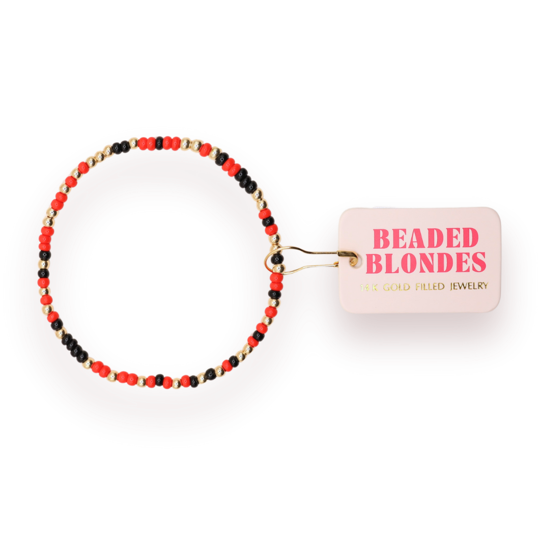 Red & Black Game Day Sprinkle: Standard 6.75 inch