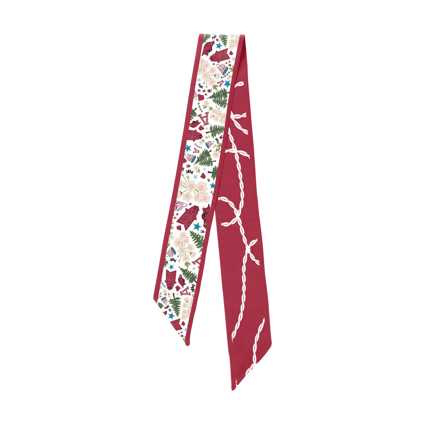 Arkansas Razorback Skinny Scarf