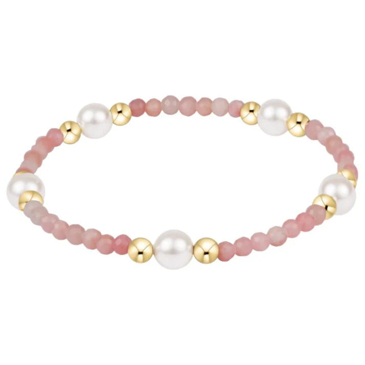 Purpose Pearl 6mm Gem Bracelet - Pink Opal