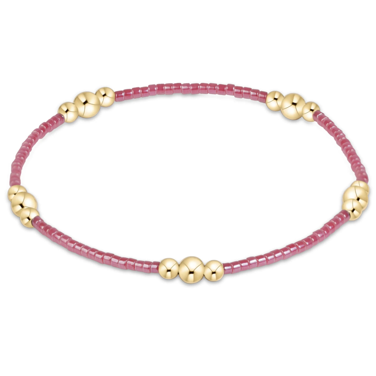 hope purpose gold bracelet - pink champagne