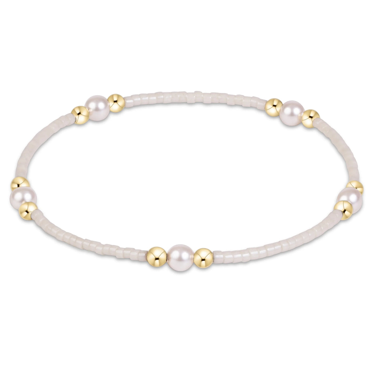 hope purpose pearl bracelet - milkshake