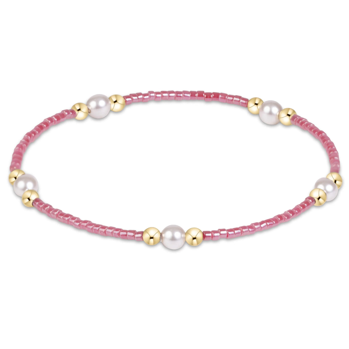 hope purpose pearl bracelet - pink champagne