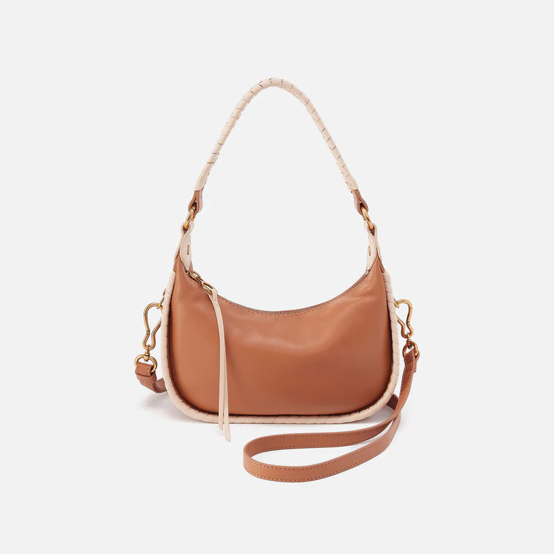 Mia Crescent Small Hobo in Warm Cashew