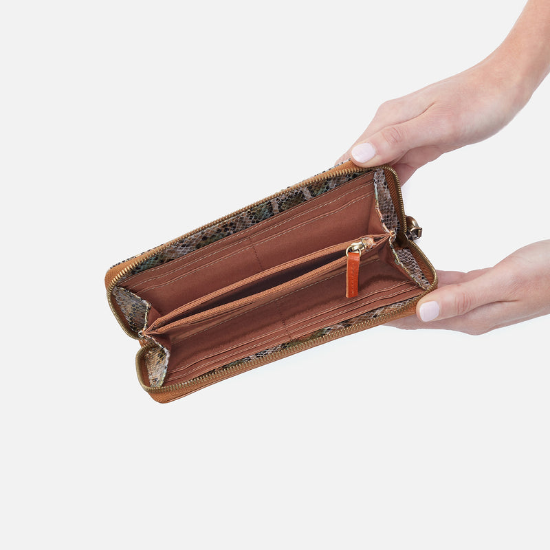 Max Large Zip Around Wallet in Natural