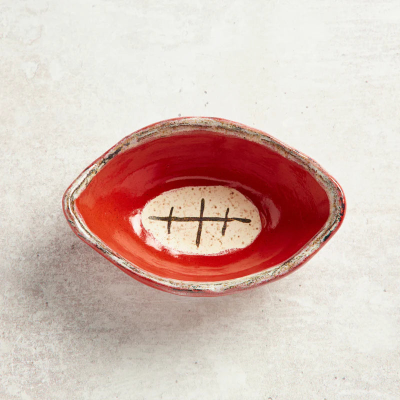Tailgate Football Bowl in Red