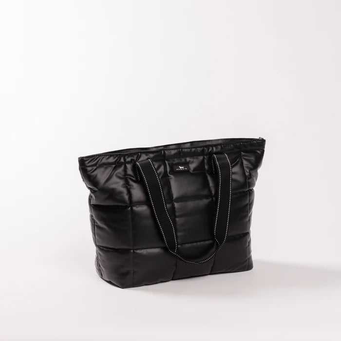 Layover Tote Black Box Quilted
