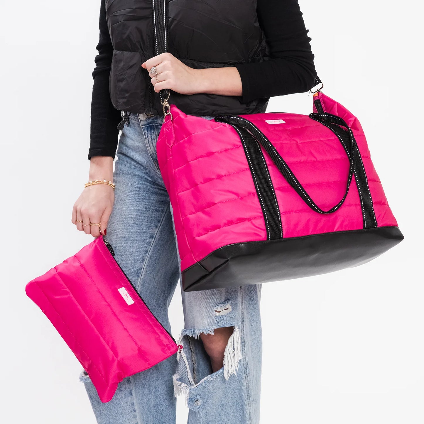 Triple Advisor in Pink Puffer