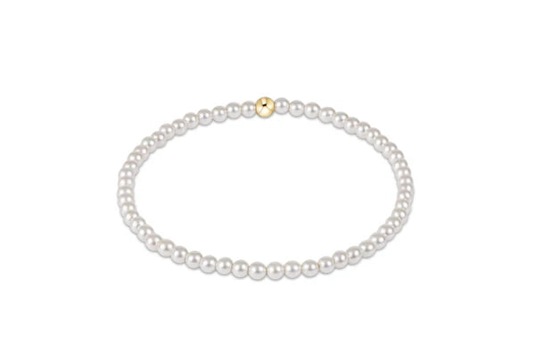 EGIRL CLASSIC PEARL 3MM BEAD BRACELET