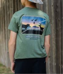 Youth Short Sleeve Green Hunting Tee