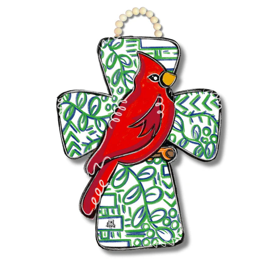 Cardinal Cross Door Hanger