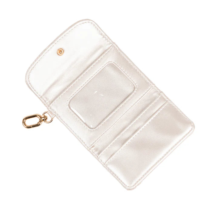 Street Cred Card Holder Champagne Quilted