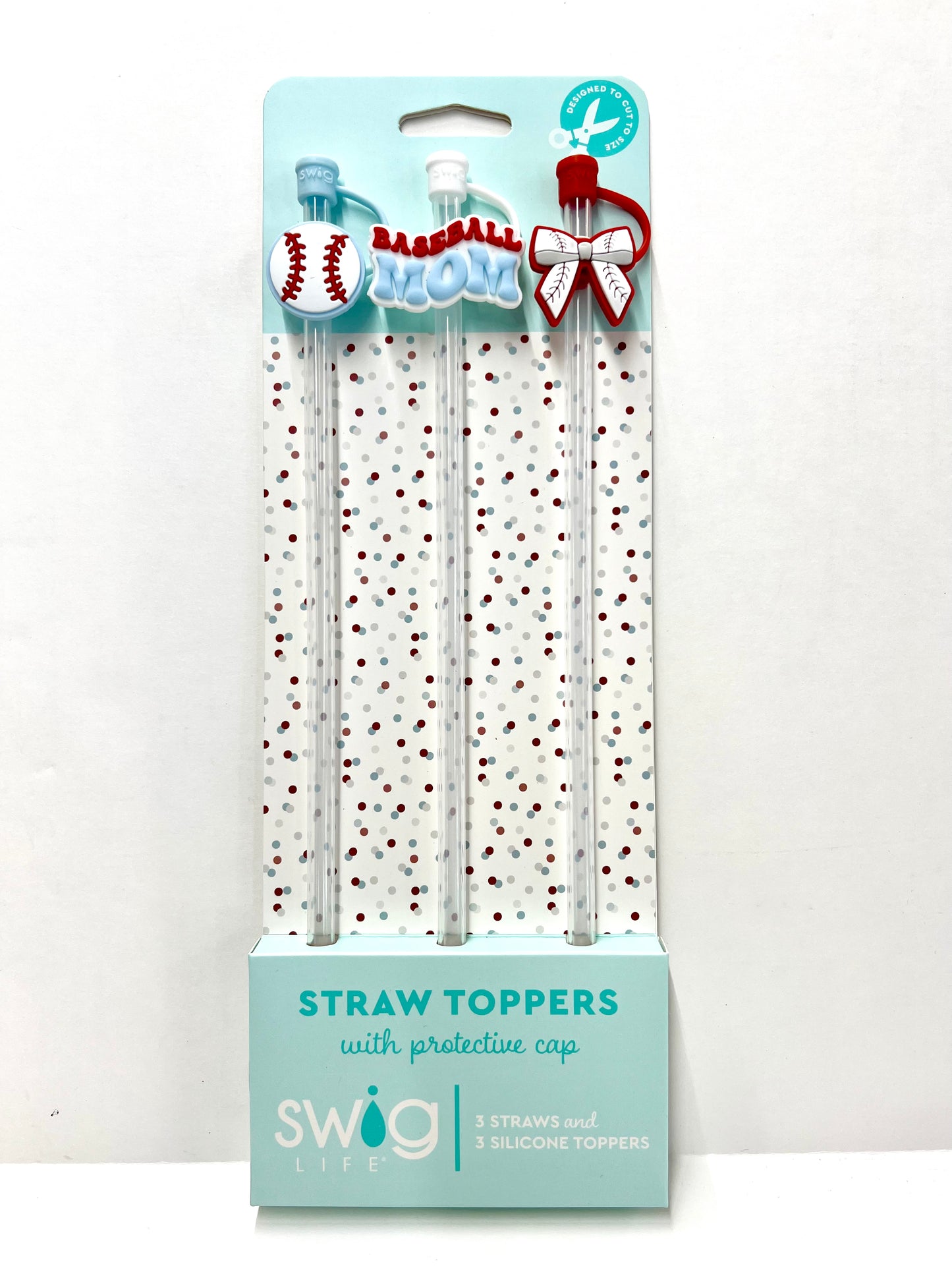 Home Run Straw Topper Set