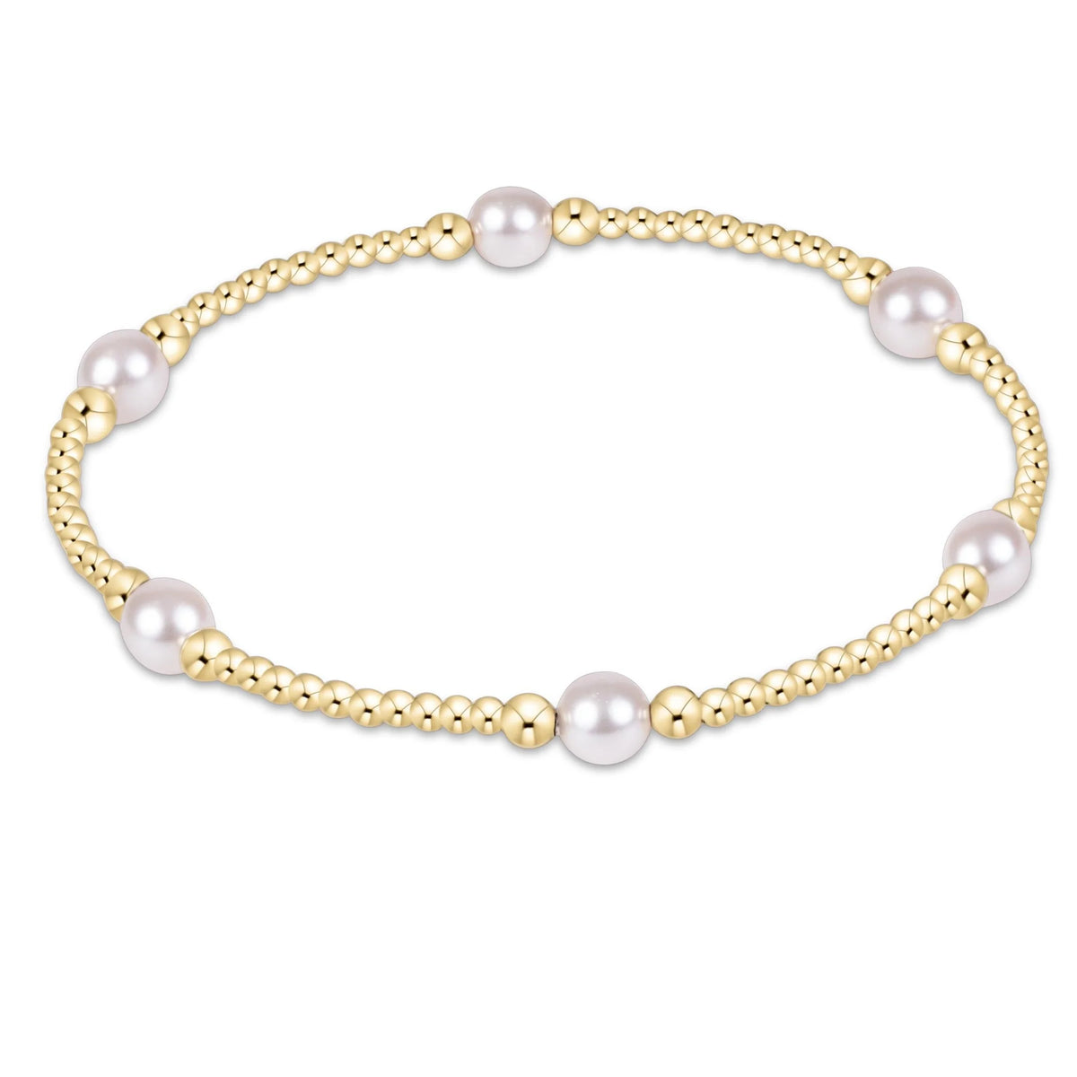 purpose pearl 5mm gold bracelet