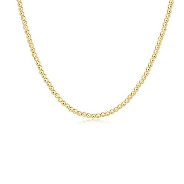 15" CHOKER CLASSIC GOLD 2.5MM BEAD