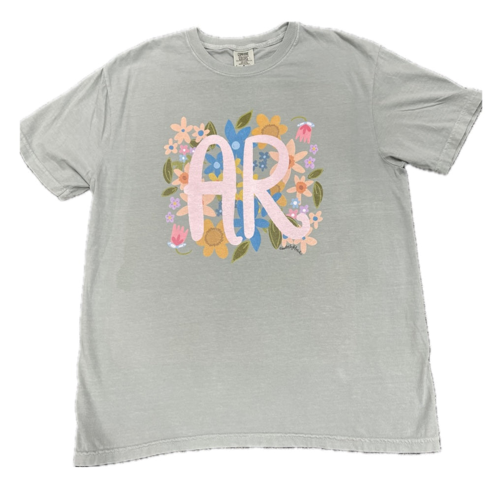 AR Floral Tshirt in Sage