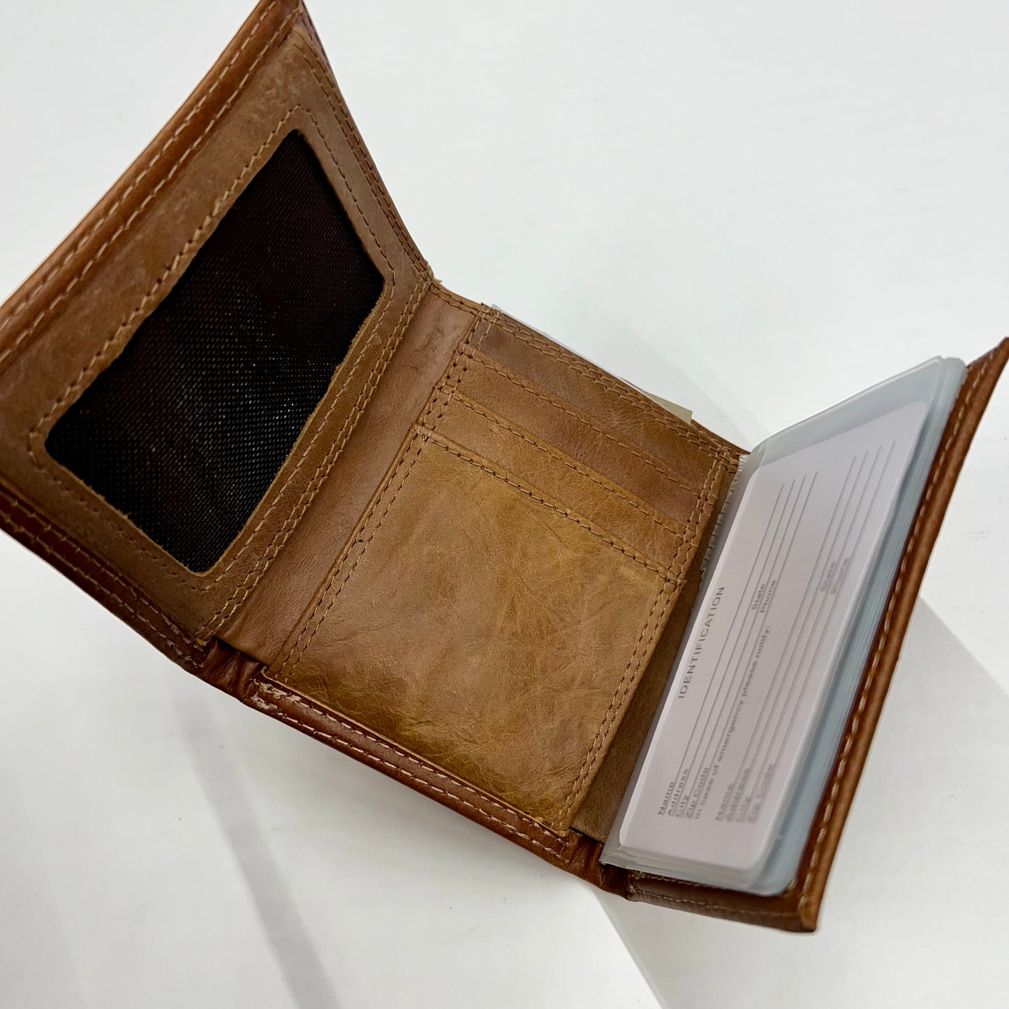 Embossed Trifold Wallet with Flag