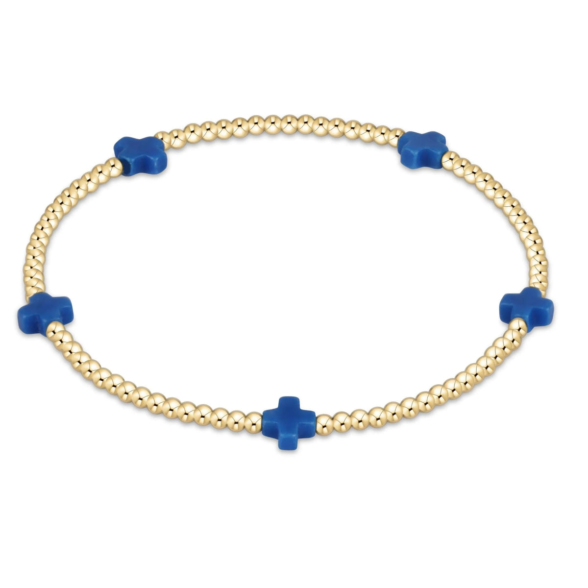egirl signature cross small 2mm gold bracelet Purple