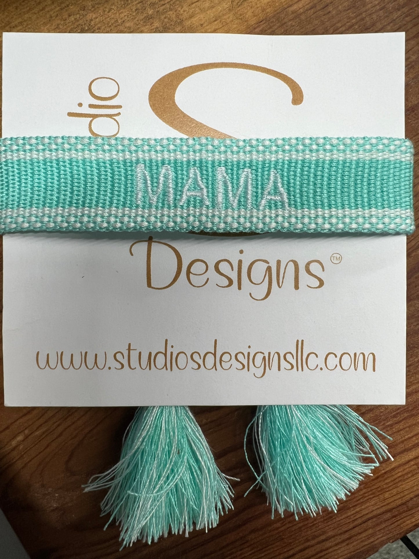 Mama Monogram Woven Bracelet