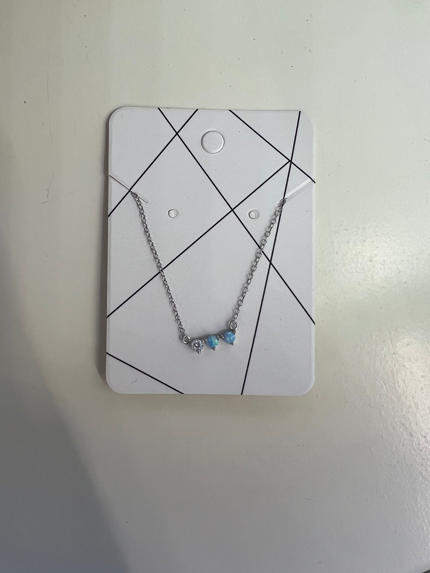 Reese Opal Necklace Silver