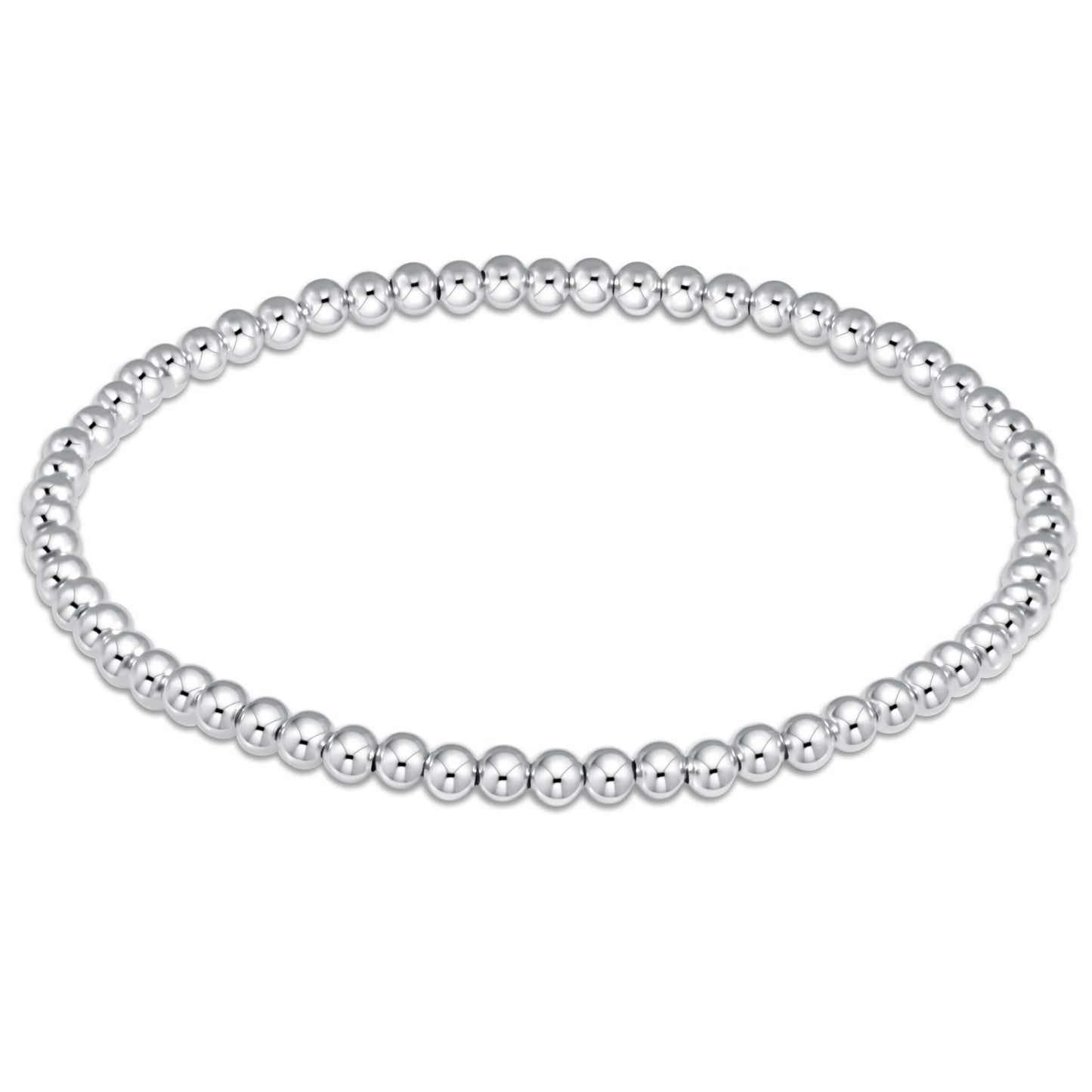 Classic Sterling 3mm Bead Bracelet - Extends