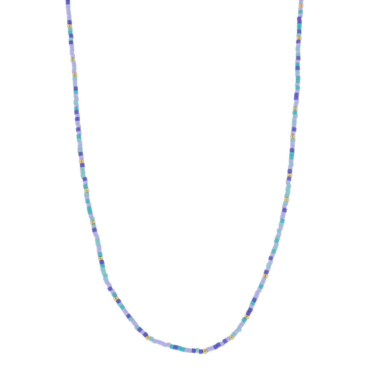Golden Color Wheel! 18K Gold Plated Color Beaded Necklace