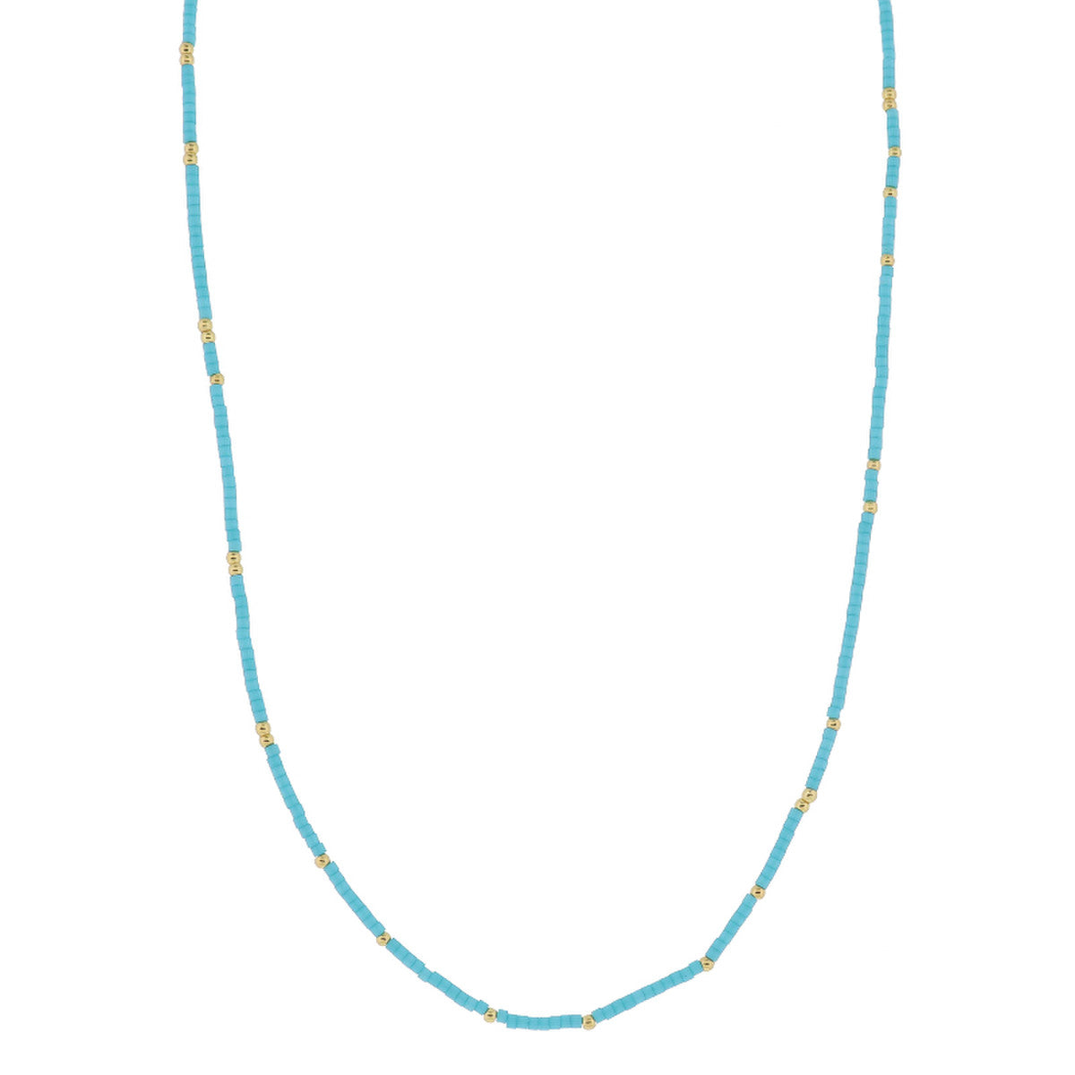 Golden Color Wheel! 18K Gold Plated Color Beaded Necklace