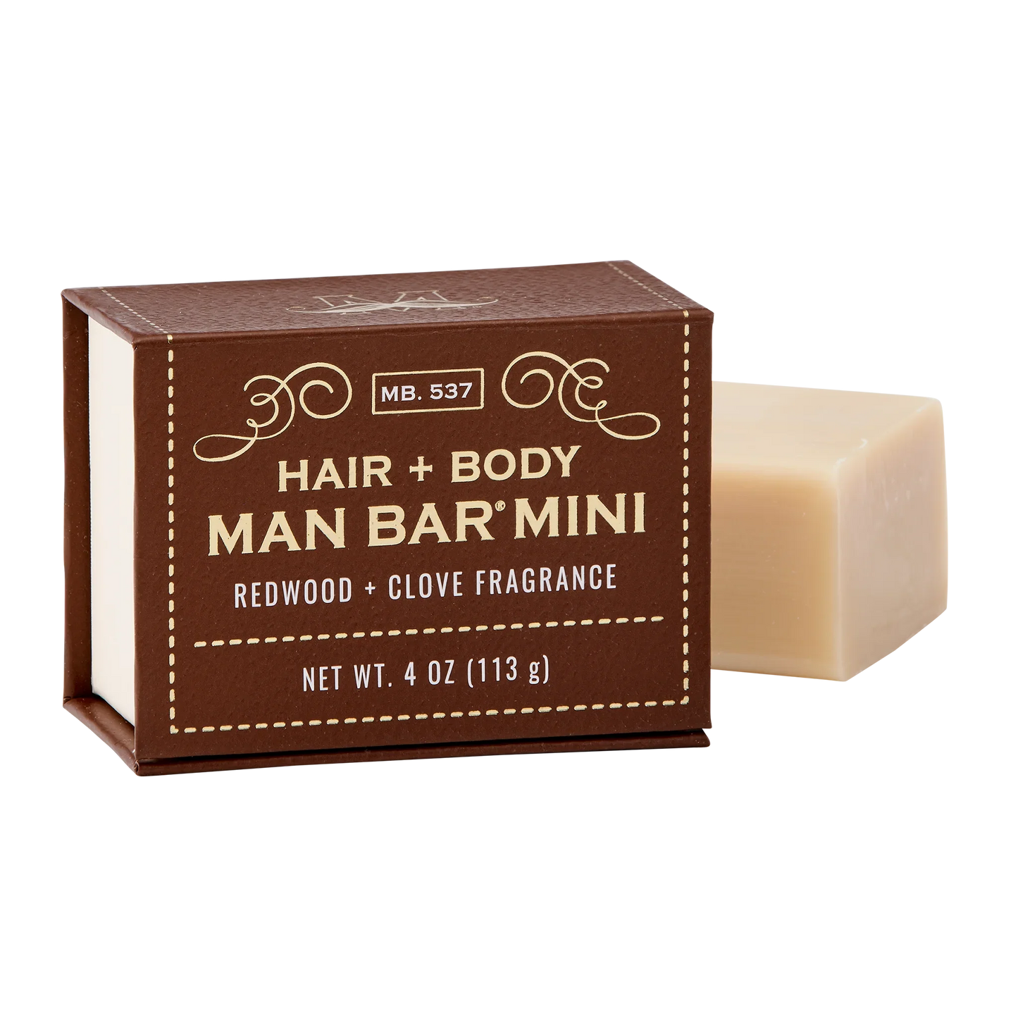 Man Bar Mini Hair and Body Redwood and Clove