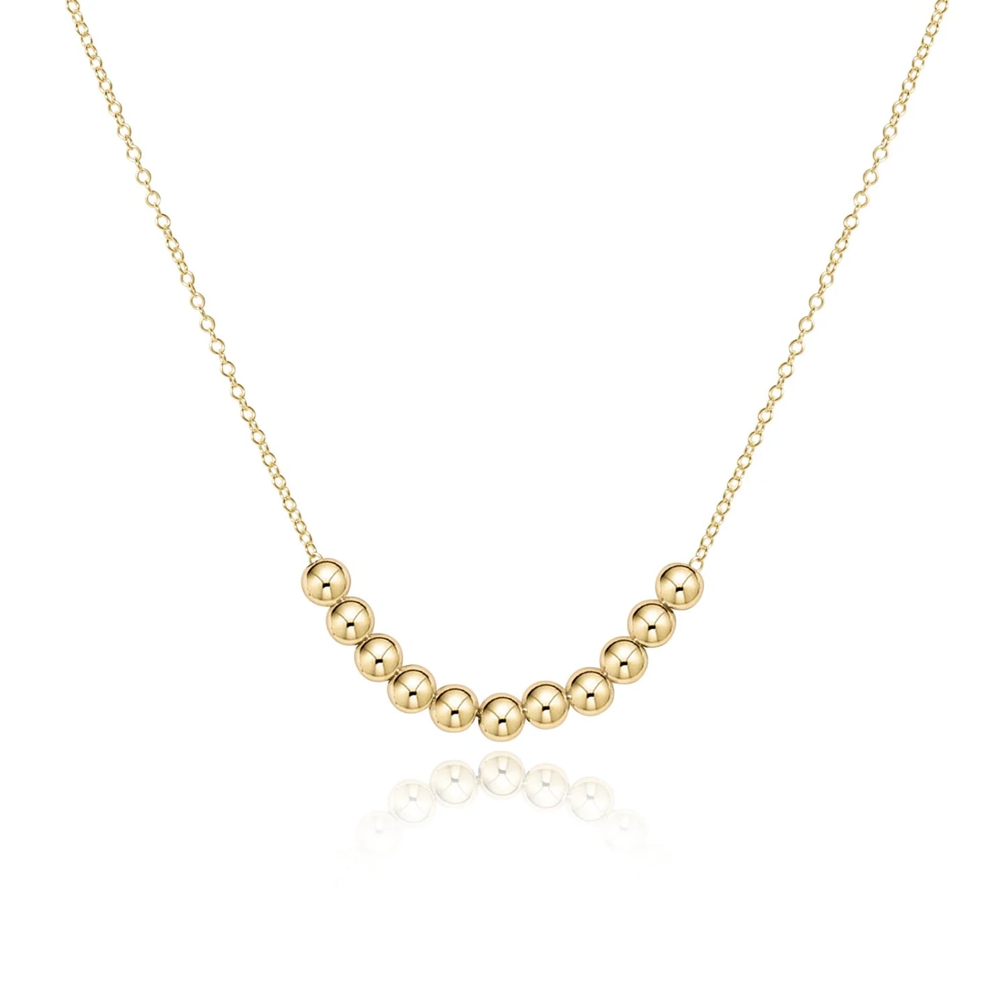 16" NECKLACE GOLD - CLASSIC BEADED BLISS - 2.5MM GOLD