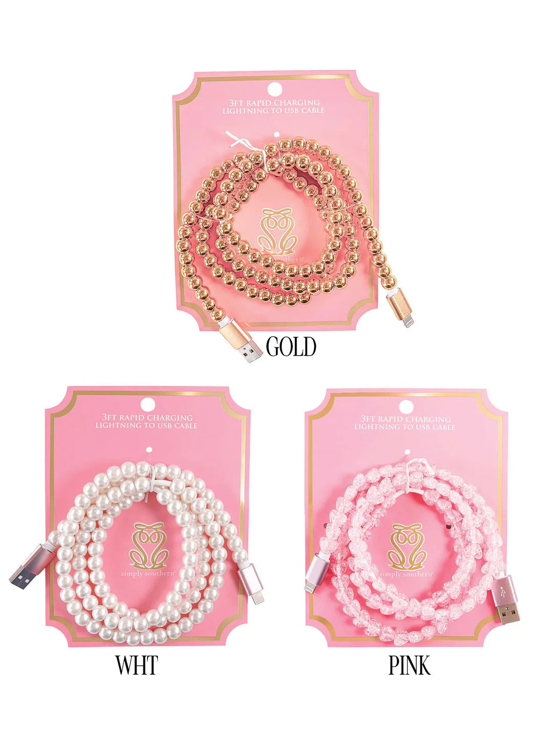 Beaded Lightning to USB Cable