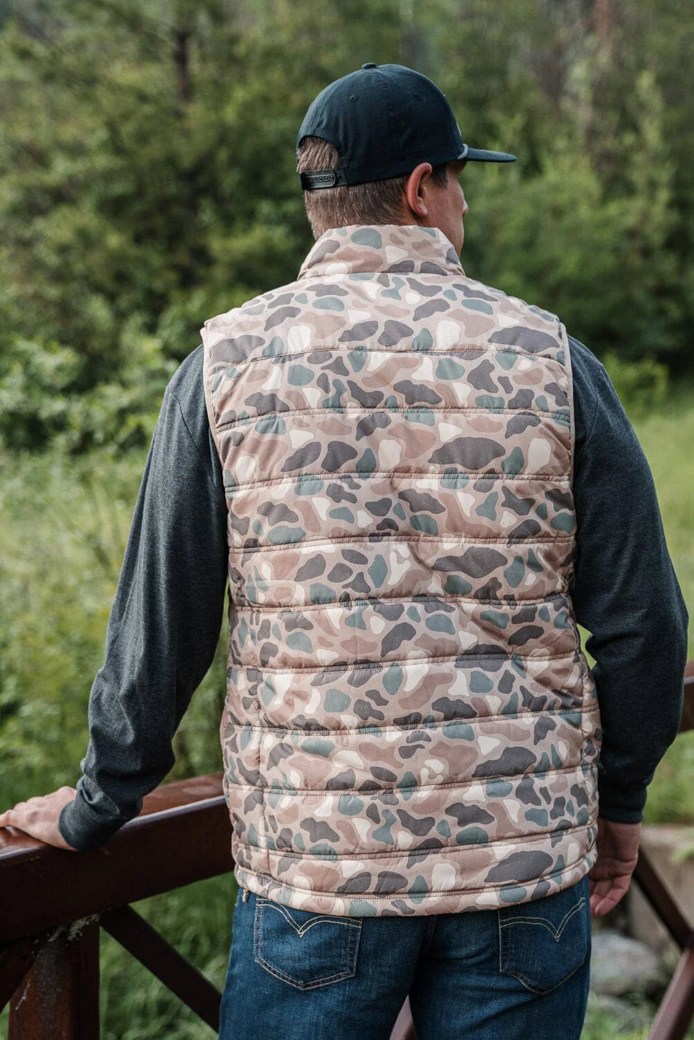 Puffer Vest in Pintail Camo
