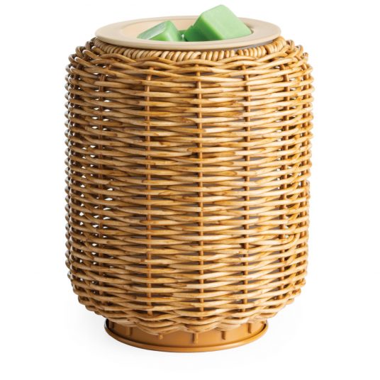 Illumination Fragrance Warmer Wicker Lantern