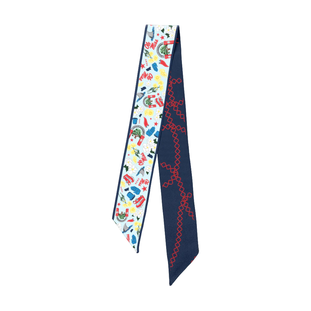 Ole Miss Rebels Skinny Scarf