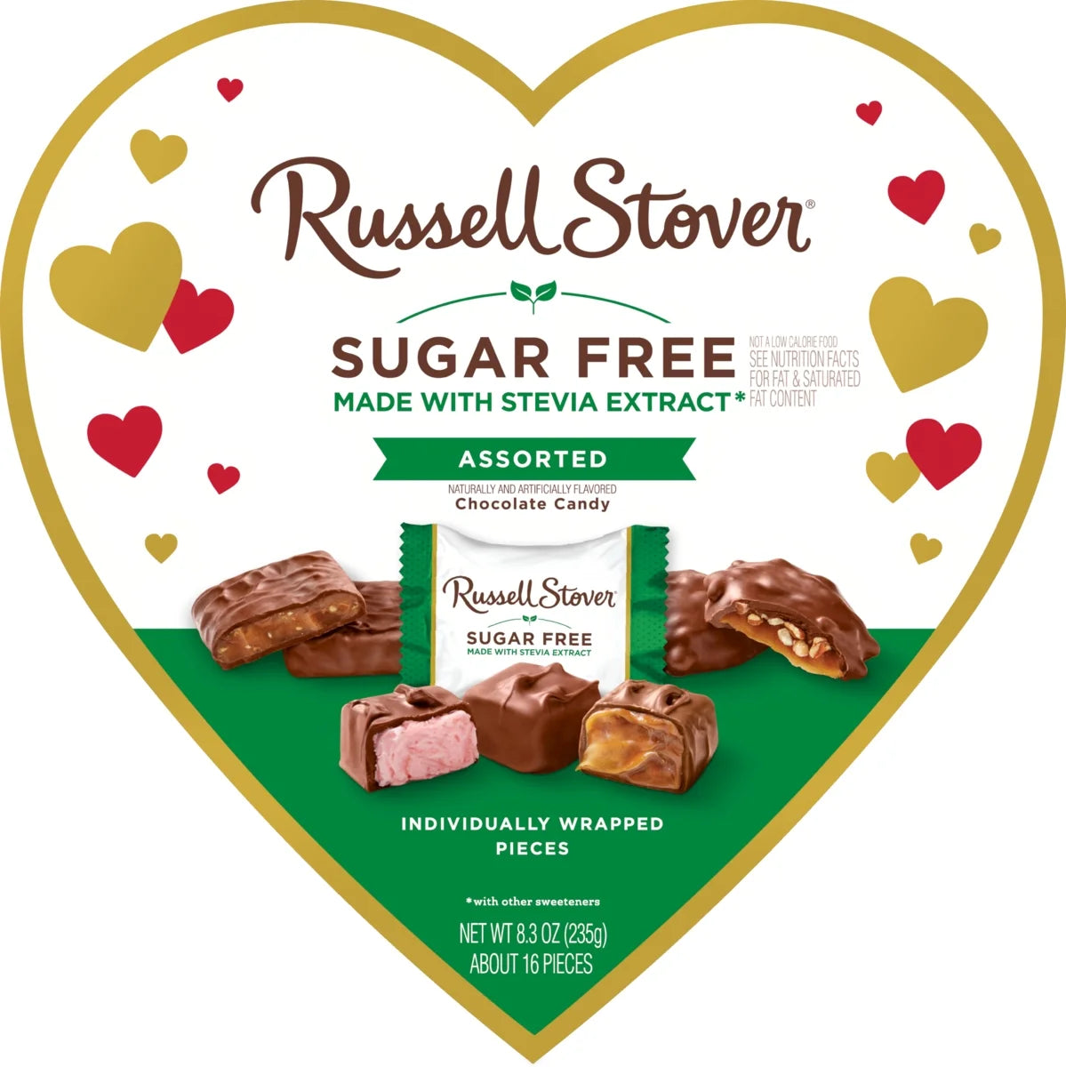 8.3oz Sugar Free Assorted Chocolates Heart