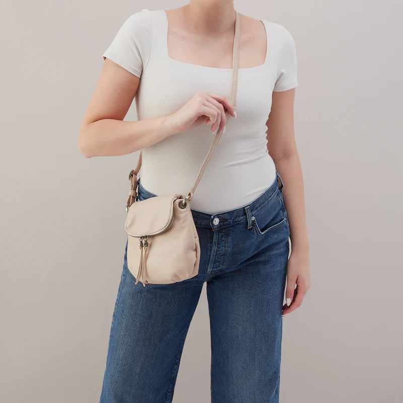 Fern Zip-Flap Crossbody in Stonewash
