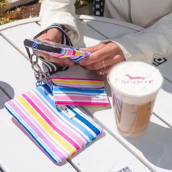 The Carly Pouch Stripe a Pose