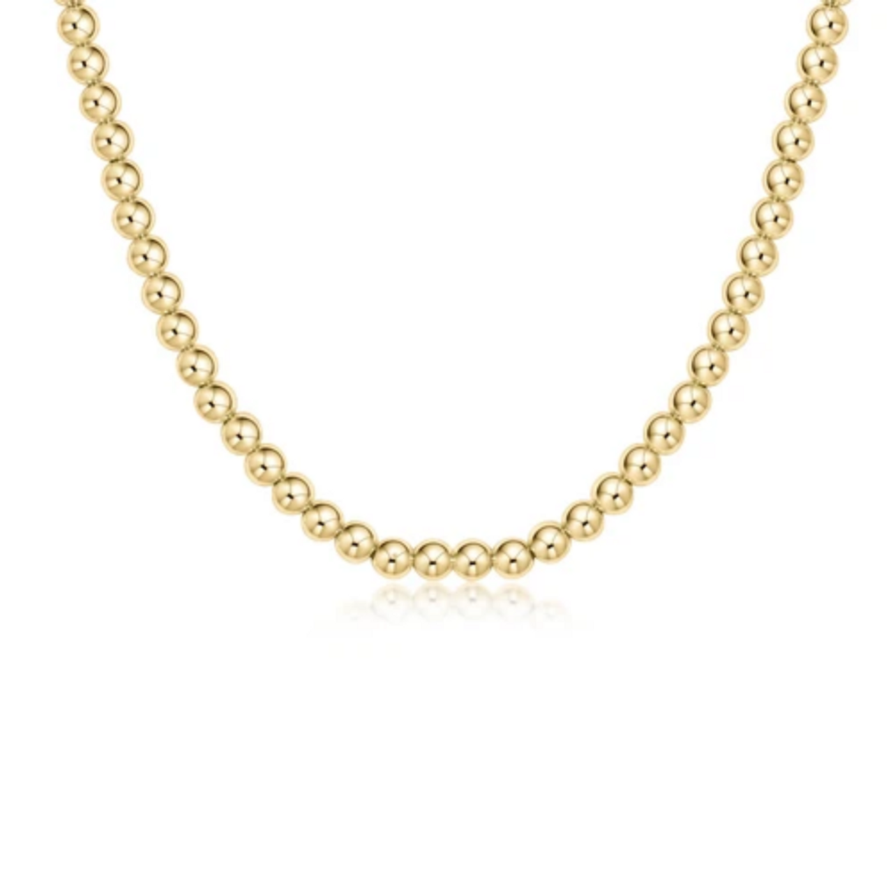 15" Choker Classic Gold 5mm Bead