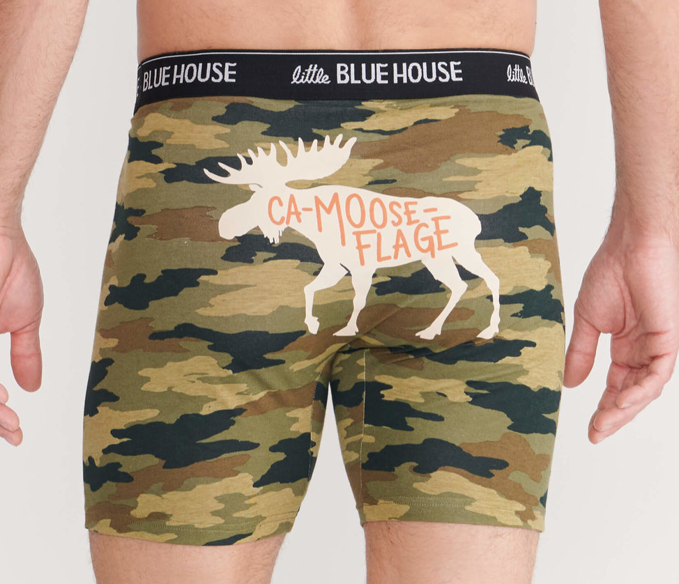 Boxers for Men in Ca-Moose-Flage
